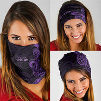 Lupus Warrior Neck Gaiter Never Give Up Polynesian Style