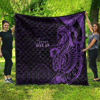Lupus Warrior Quilt Never Give Up Polynesian Style