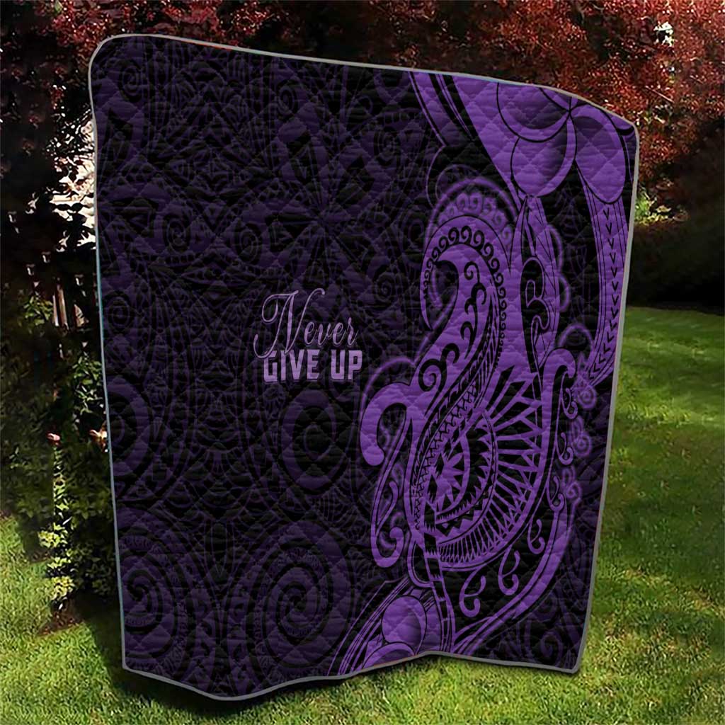 Lupus Warrior Quilt Never Give Up Polynesian Style
