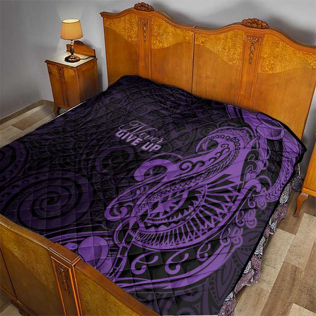 Lupus Warrior Quilt Never Give Up Polynesian Style