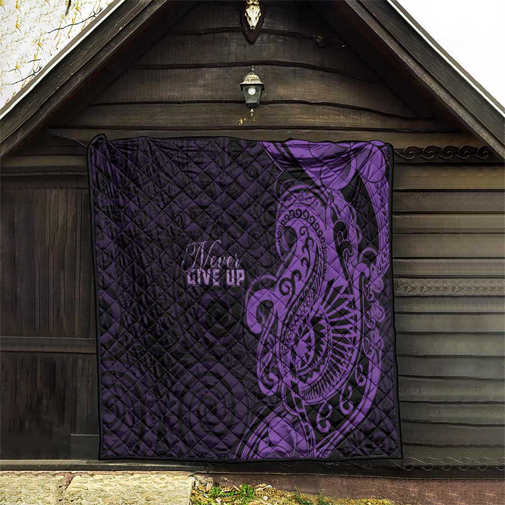 Lupus Warrior Quilt Never Give Up Polynesian Style