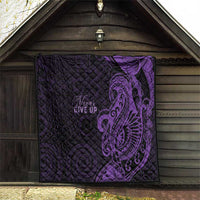 Lupus Warrior Quilt Never Give Up Polynesian Style