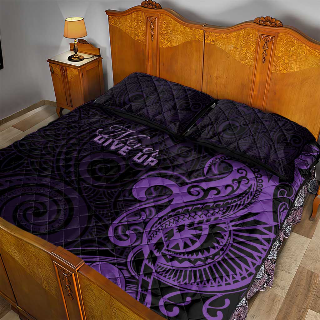 Lupus Warrior Quilt Bed Set Never Give Up Polynesian Style LT05 - Polynesian Pride