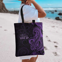 Lupus Warrior Tote Bag Never Give Up Polynesian Style