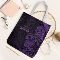 Lupus Warrior Tote Bag Never Give Up Polynesian Style