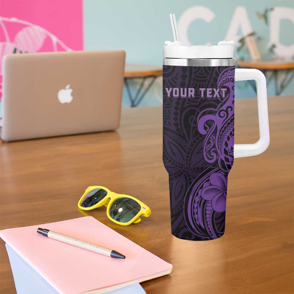 Personalised Lupus Warrior Tumbler With Handle Never Give Up Polynesian Style LT05 - Polynesian Pride