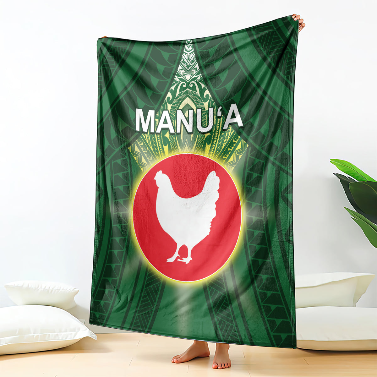 American Samoa Manu'a Cession Day Blanket With Polynesian Pattern LT05 - Polynesian Pride