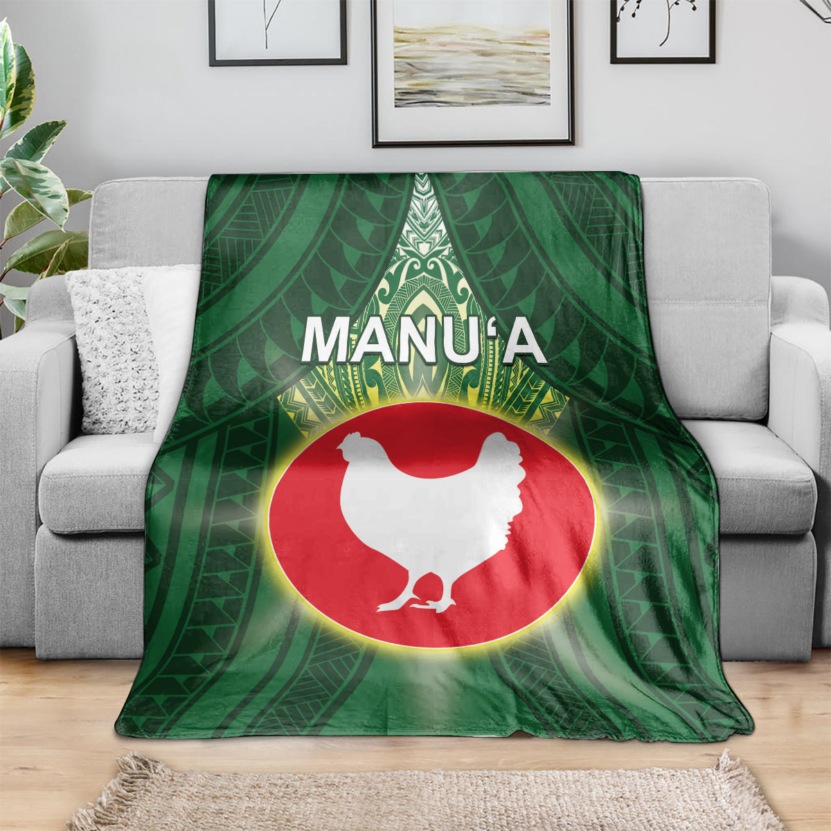 American Samoa Manu'a Cession Day Blanket With Polynesian Pattern LT05 - Polynesian Pride