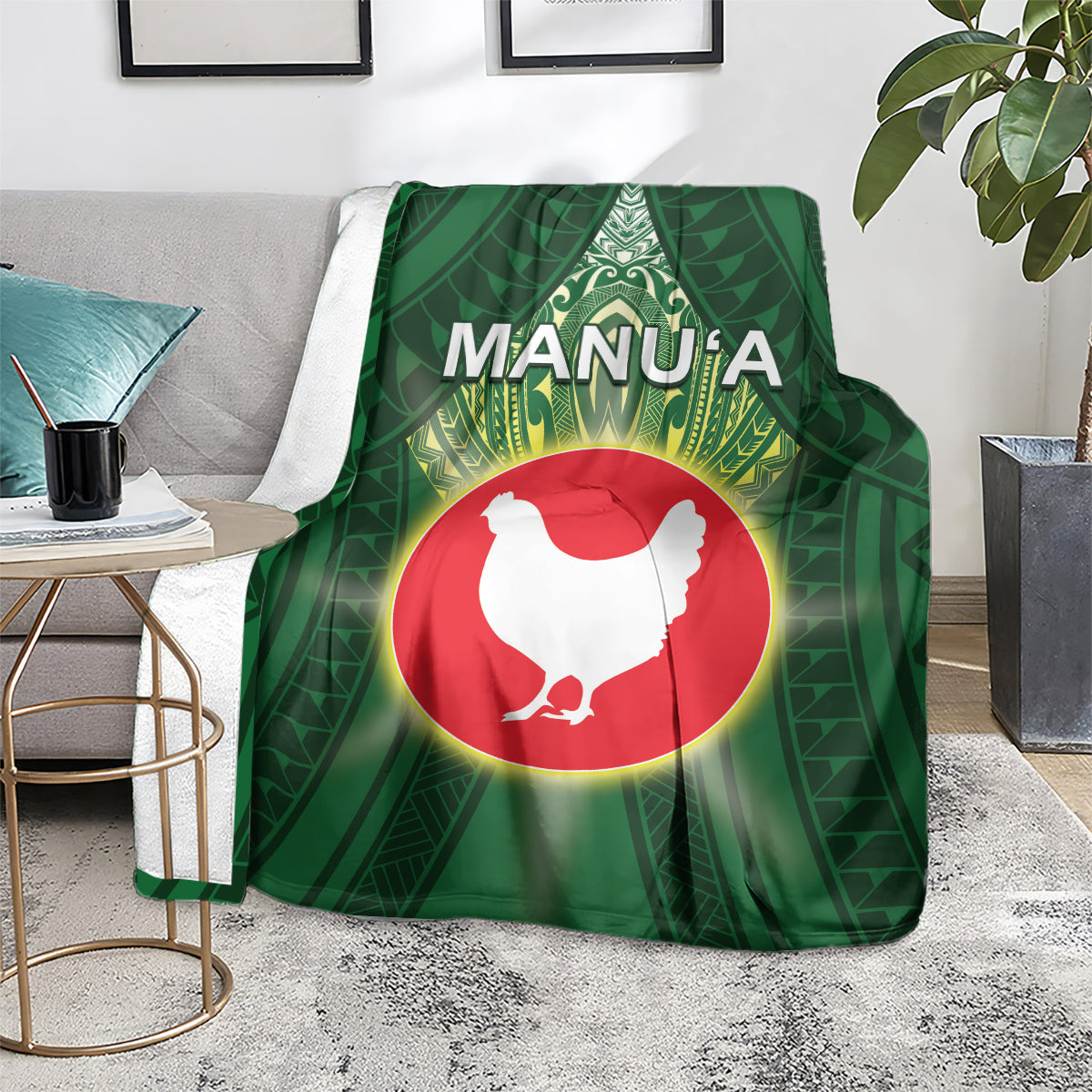 American Samoa Manu'a Cession Day Blanket With Polynesian Pattern LT05 - Polynesian Pride