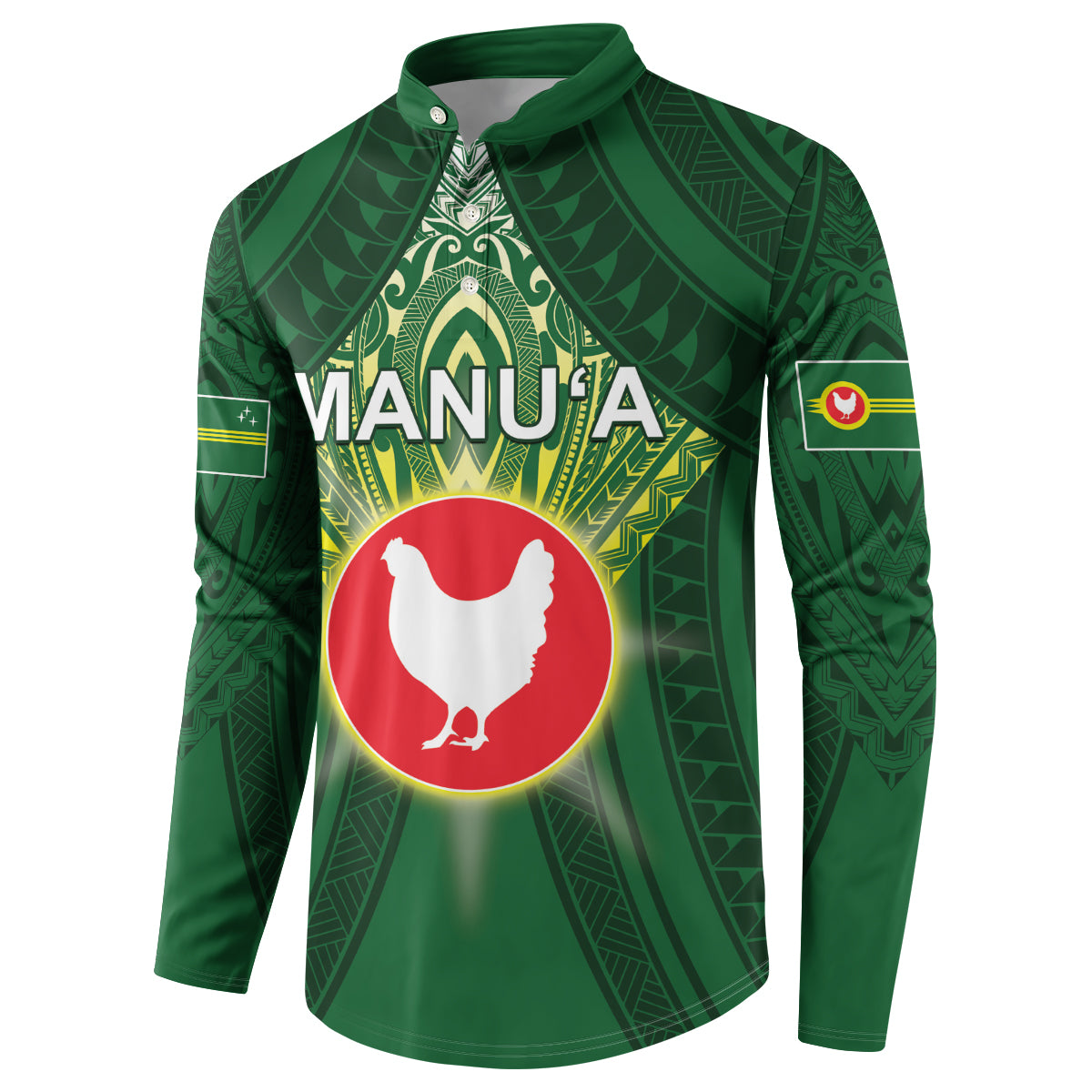 Personalized American Samoa Manu'a Cession Day Button Sweatshirt With Polynesian Pattern LT05 - Polynesian Pride
