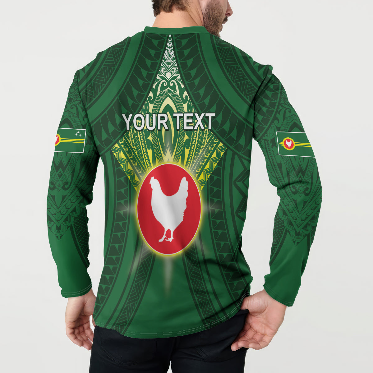 Personalized American Samoa Manu'a Cession Day Button Sweatshirt With Polynesian Pattern LT05 - Polynesian Pride