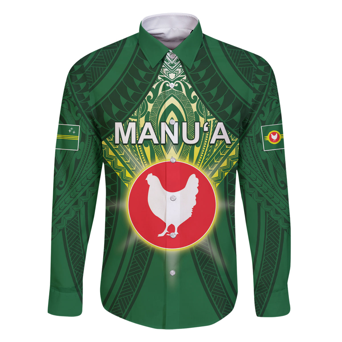 Personalized American Samoa Manu'a Cession Day Family Matching Long Sleeve Bodycon Dress and Hawaiian Shirt With Polynesian Pattern