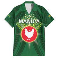 Personalized American Samoa Manu'a Cession Day Family Matching Short Sleeve Bodycon Dress and Hawaiian Shirt With Polynesian Pattern