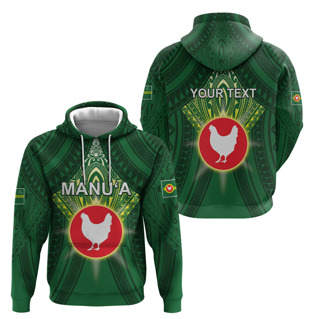 Personalized American Samoa Manu'a Cession Day Hoodie With Polynesian Pattern