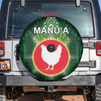 American Samoa Manu'a Cession Day Spare Tire Cover With Polynesian Pattern