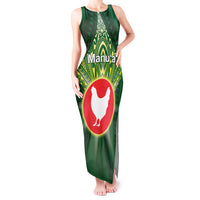 Personalized American Samoa Manu'a Cession Day Tank Maxi Dress With Polynesian Pattern