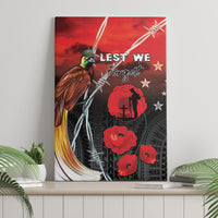 Papua New Guinea Remembrance Day Canvas Wall Art Lest We Forget