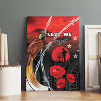 Papua New Guinea Remembrance Day Canvas Wall Art Lest We Forget