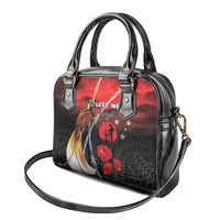 Papua New Guinea Remembrance Day Shoulder Handbag Lest We Forget