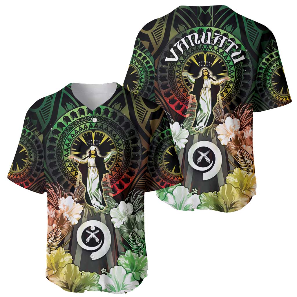 Vanuatu Happy Assumption Day Baseball Jersey LT05 - Polynesian Pride
