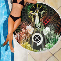 Vanuatu Happy Assumption Day Beach Blanket