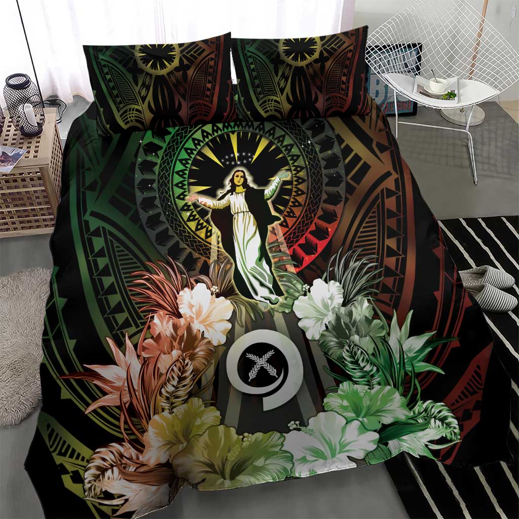 Vanuatu Happy Assumption Day Bedding Set LT05 - Polynesian Pride