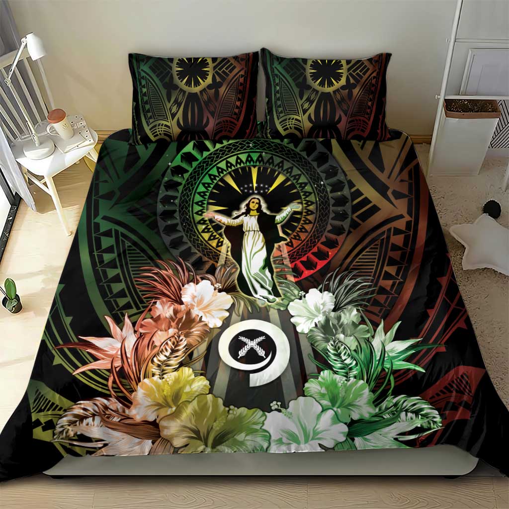 Vanuatu Happy Assumption Day Bedding Set LT05 - Polynesian Pride