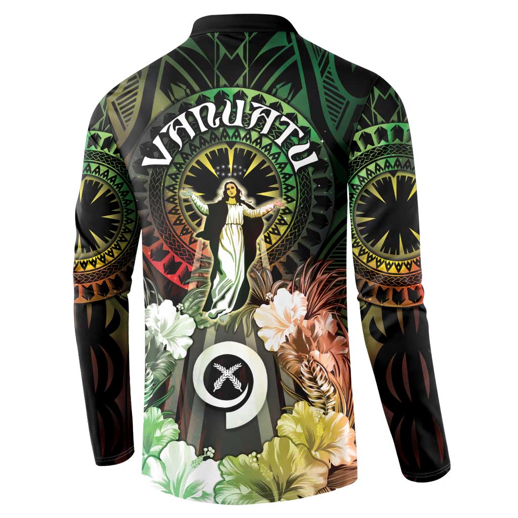 Vanuatu Happy Assumption Day Button Sweatshirt LT05 - Polynesian Pride