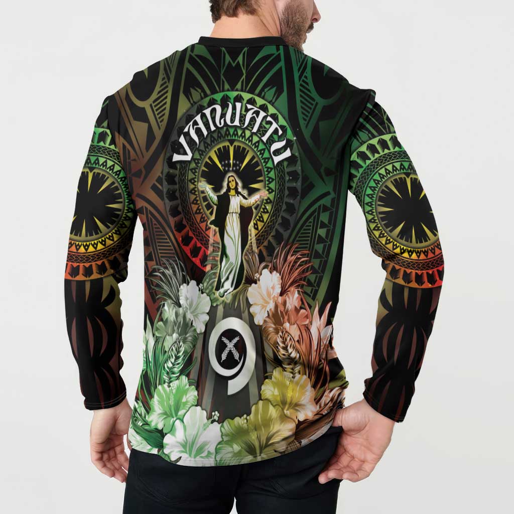 Vanuatu Happy Assumption Day Button Sweatshirt LT05 - Polynesian Pride