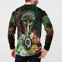 Vanuatu Happy Assumption Day Button Sweatshirt LT05 - Polynesian Pride