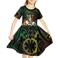 Vanuatu Happy Assumption Day Kid Short Sleeve Dress LT05 - Polynesian Pride