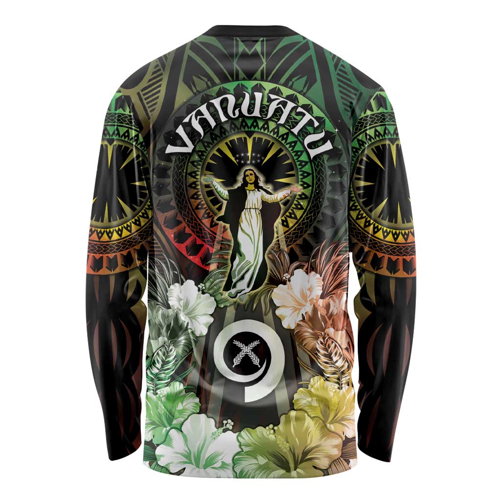 Vanuatu Happy Assumption Day Long Sleeve Shirt LT05 - Polynesian Pride