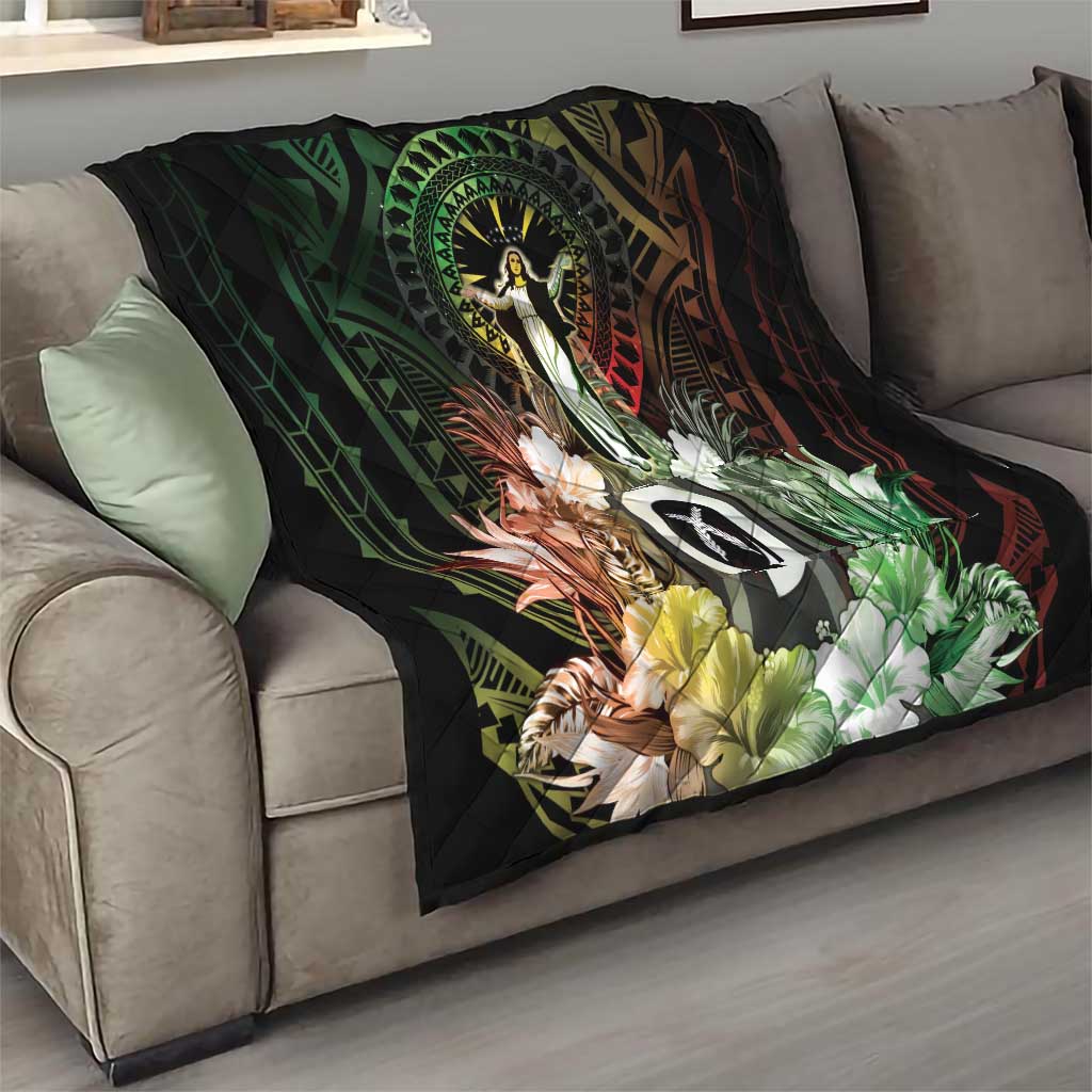 Vanuatu Happy Assumption Day Quilt LT05 - Polynesian Pride
