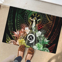 Vanuatu Happy Assumption Day Rubber Doormat LT05 - Polynesian Pride