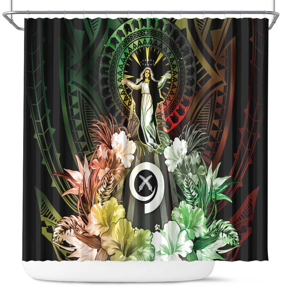 Vanuatu Happy Assumption Day Shower Curtain LT05 Reggae - Polynesian Pride