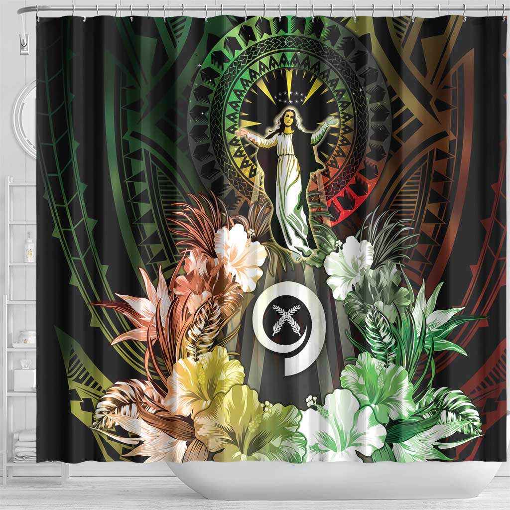 Vanuatu Happy Assumption Day Shower Curtain LT05 - Polynesian Pride