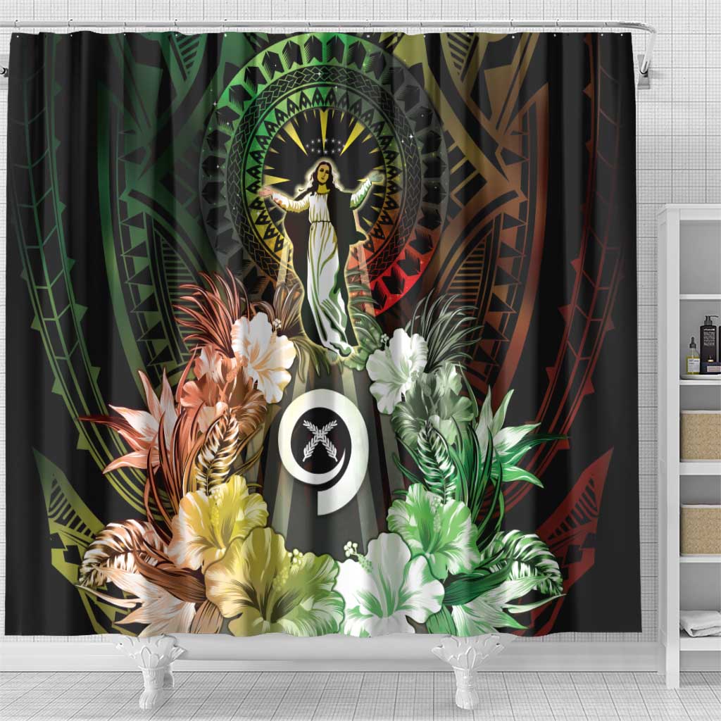 Vanuatu Happy Assumption Day Shower Curtain LT05 - Polynesian Pride