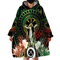 Vanuatu Happy Assumption Day Wearable Blanket Hoodie LT05 - Polynesian Pride