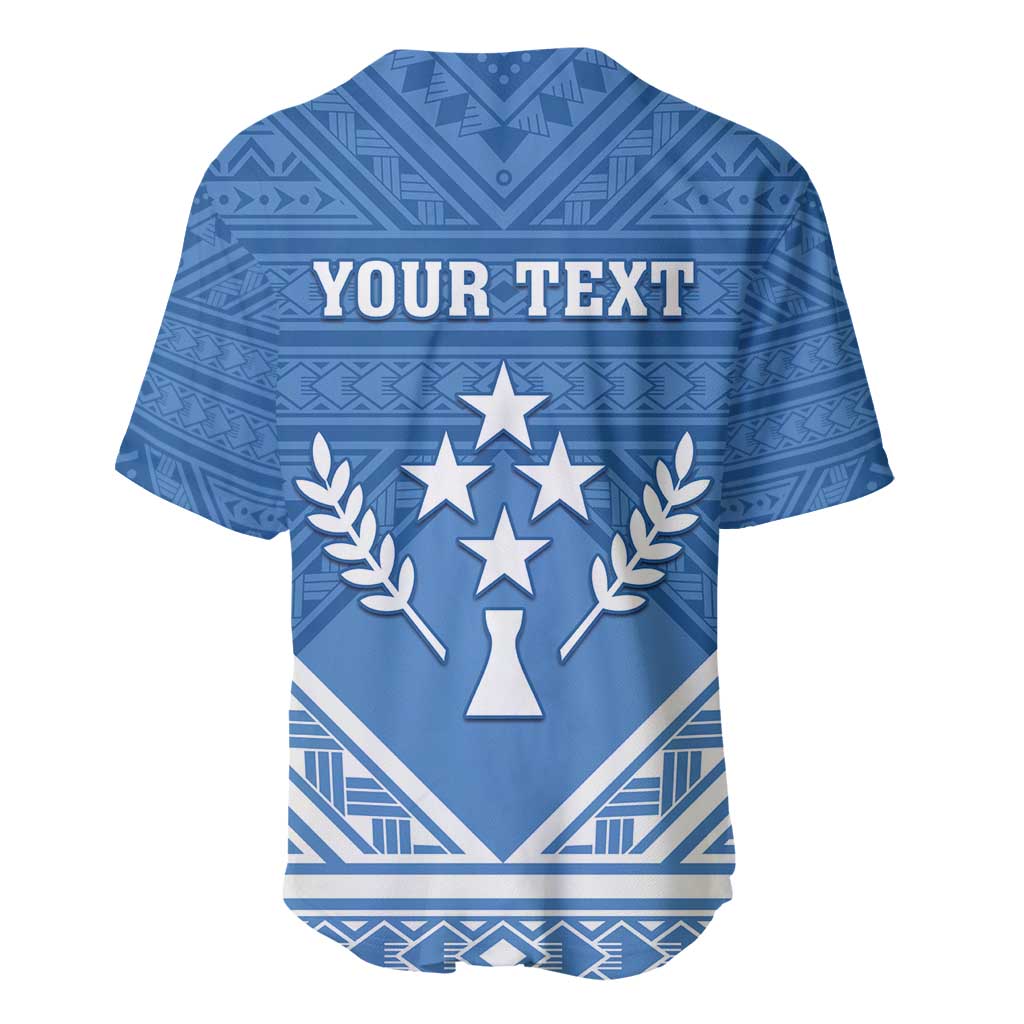Personalised Kosrae State Gospel Day Baseball Jersey Simple Style LT05 - Polynesian Pride