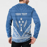 Personalised Kosrae State Gospel Day Button Sweatshirt Simple Style LT05 - Polynesian Pride