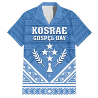 Personalised Kosrae State Gospel Day Family Matching Off The Shoulder Long Sleeve Dress and Hawaiian Shirt Simple Style