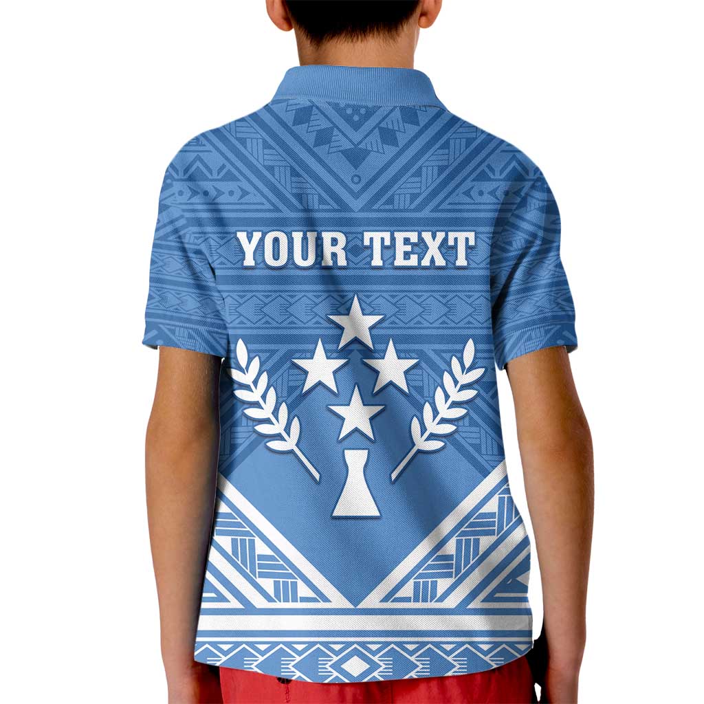 Personalised Kosrae State Gospel Day Kid Polo Shirt Simple Style LT05 - Polynesian Pride