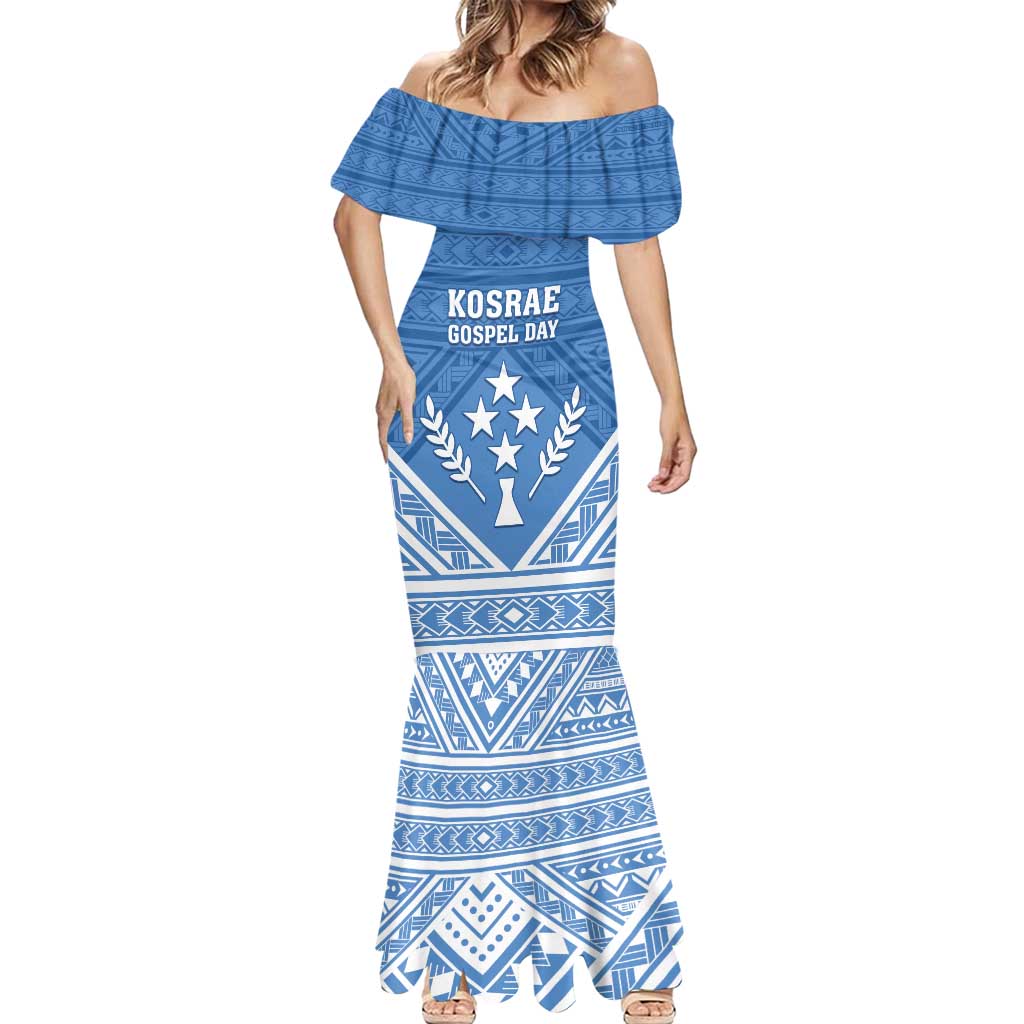 Personalised Kosrae State Gospel Day Mermaid Dress Simple Style LT05 - Polynesian Pride