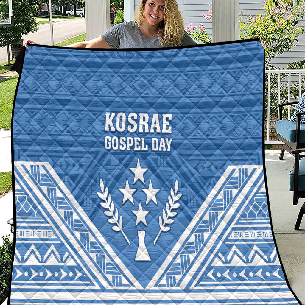 Kosrae State Gospel Day Quilt Simple Style LT05 Blue - Polynesian Pride