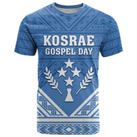 Personalised Kosrae State Gospel Day T Shirt Simple Style LT05 Blue - Polynesian Pride