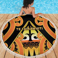 New Zealand Te Tairawhiti Beach Blanket Maori Koru Pattern LT05 - Polynesian Pride