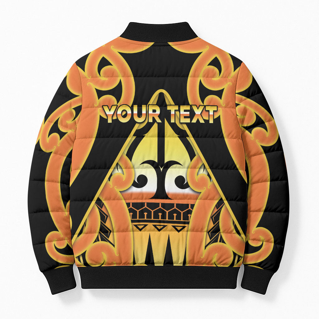 Personalised New Zealand Te Tairawhiti Bomber Puffer Jacket Maori Koru Pattern LT05 - Polynesian Pride