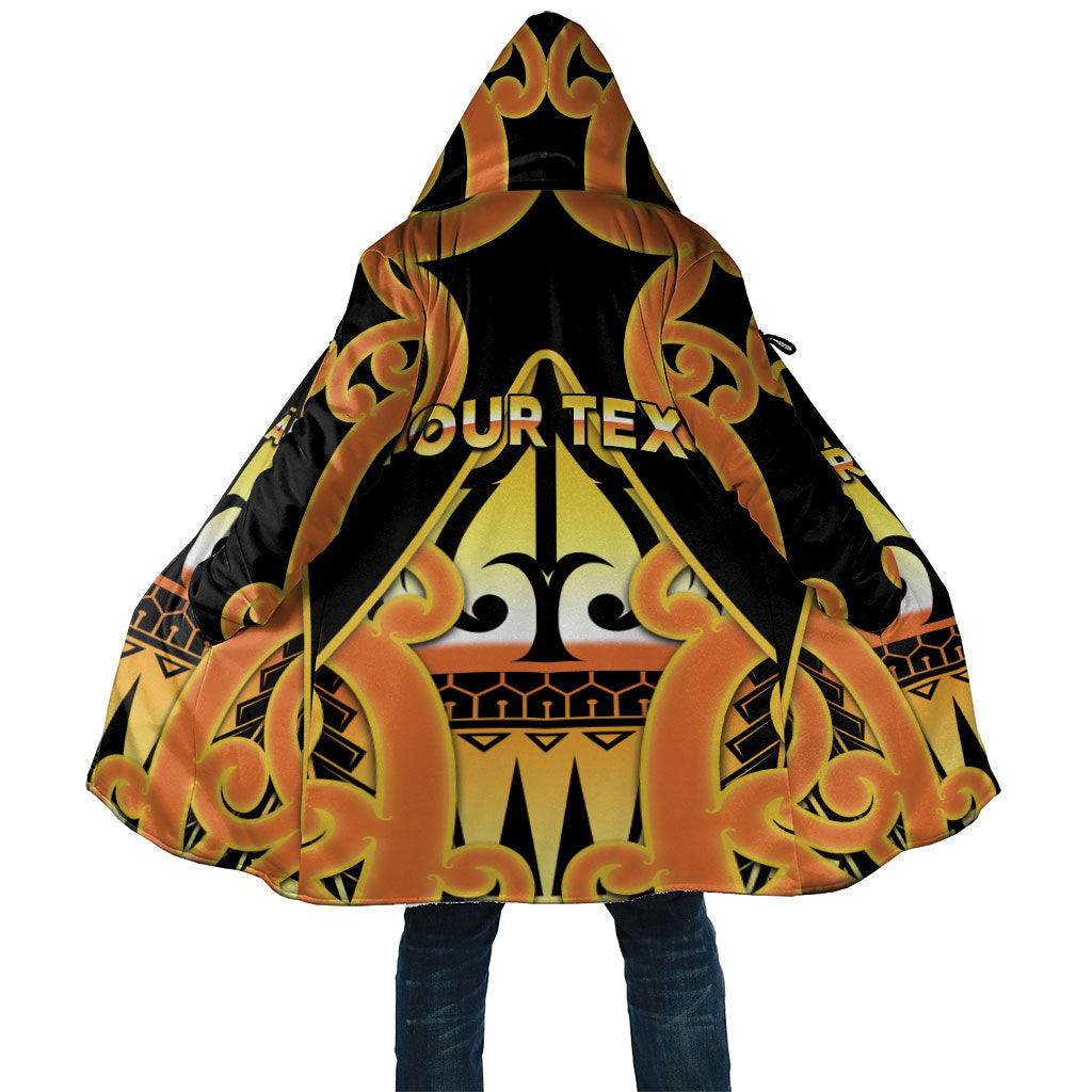 Personalised New Zealand Te Tairawhiti Cloak Maori Koru Pattern LT05 Unisex Orange - Polynesian Pride