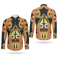 Personalised New Zealand Te Tairawhiti Couples Matching Off Shoulder Maxi Dress and Long Sleeve Button Shirt Maori Koru Pattern LT05 - Polynesian Pride