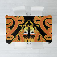 New Zealand Te Tairawhiti Tablecloth Maori Koru Pattern LT05 Orange - Polynesian Pride